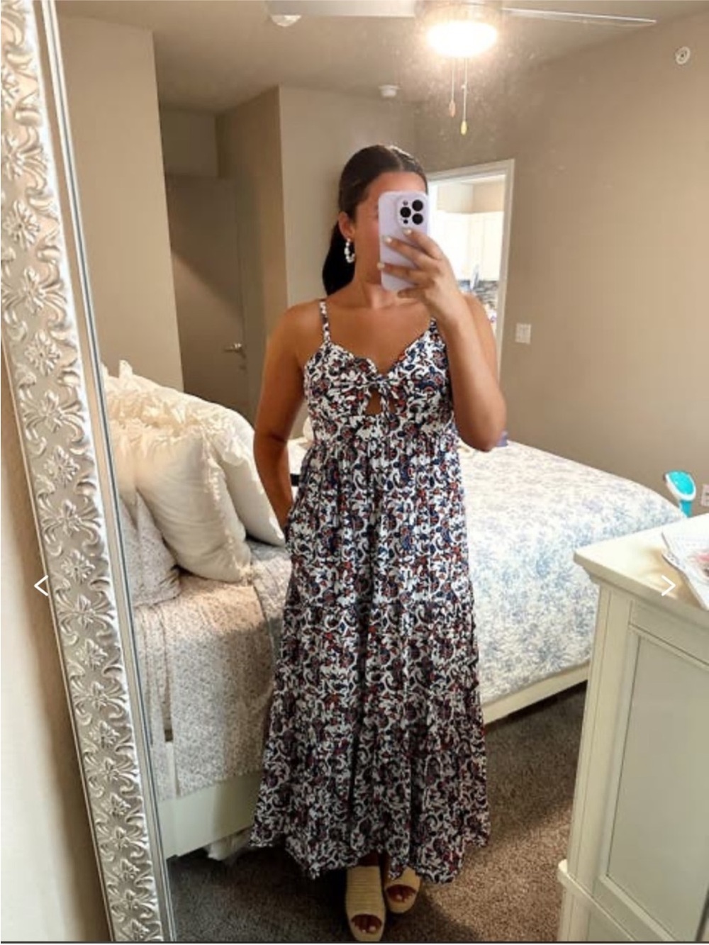 XIRENA Lolita Cutout Maxi Dress Amalfi Blue